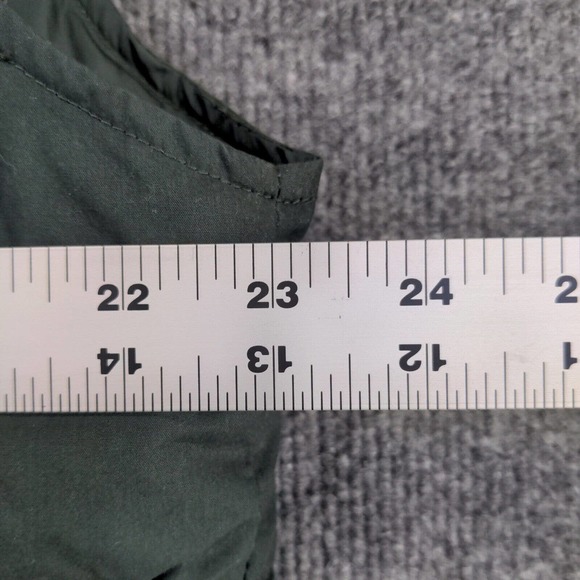 Eddie Bauer Men's Full Zip Down Puffer Vest Green Medium Mock Neck Lined - Picture 14 of 14